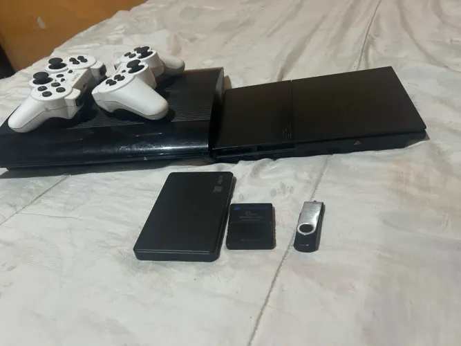 Ps3 desbloqueado + ps2 com Hd externo de 500 CB