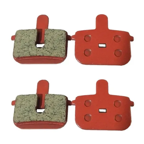 2x Pares de Pastilha De Freio a Disco Mecânico Bike GTS Quadrada com Furo 7479