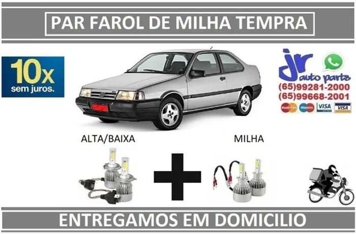 Kit Lampada Ultra Led Fiat Tempra 6000K 12V 24V