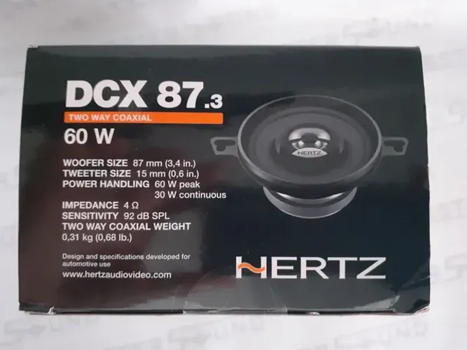Alto falante. Hertz. DCX 87.3 Italiano. 3,5". 60RMS. Garantia. Novo. Instalado.