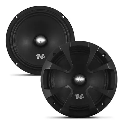 Kit Alto Falante 8 Polegadas Hurricane 600w Rms Mb-800 Mid Bass
