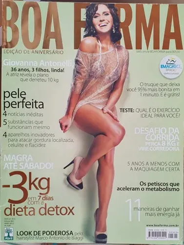 Revista Boa Forma edição aniversário 