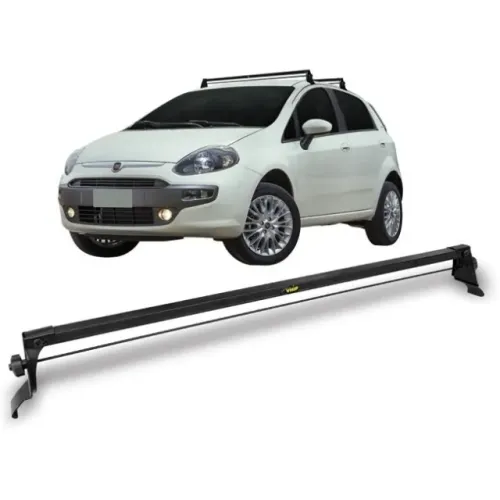 Rack Teto Fiat Punto 2007- Preto Material Aço - VP 961