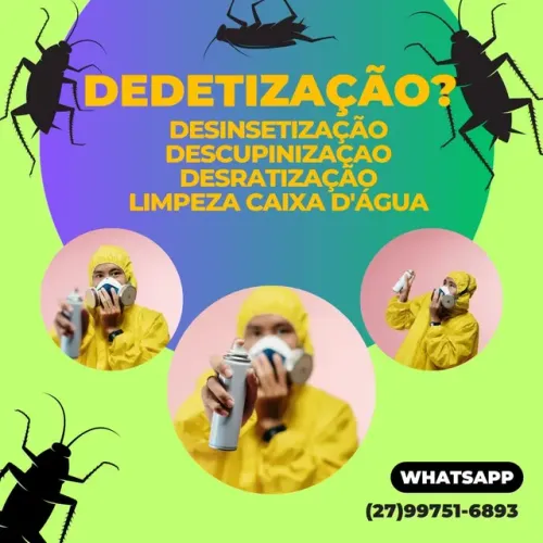 Dedetizacão limpeza caixa D'água