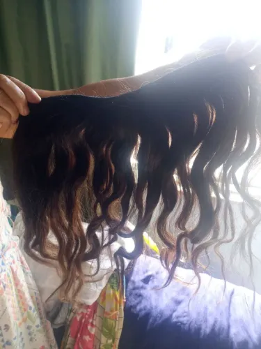 Cabelo humano virgem, liso e longo