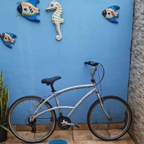 Bicicleta Caloi Aro 26 - Prata