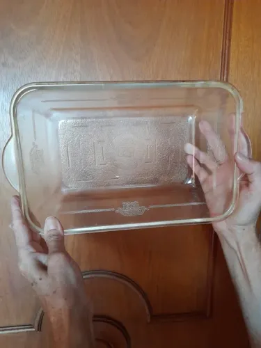 Vendo Pirex retangular de vidro, usado