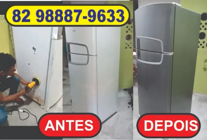 envelopamento de geladeira e fogão