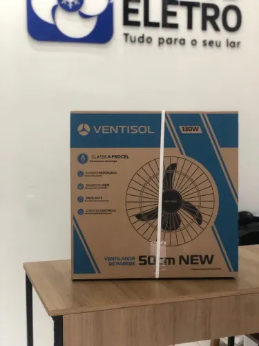 Ventilador de Parede 50cm Ventisol 130W Novo