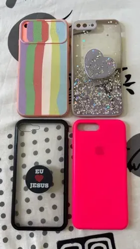 Capinhas iphone 7/8plus, 12 pro max e 16 plus