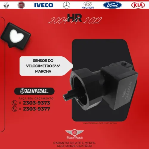 sensor do velocimetro - hyundai hr