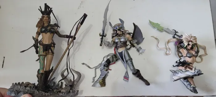 Boneco spawn action figure angela Escultura Guerreiras mcfarlane