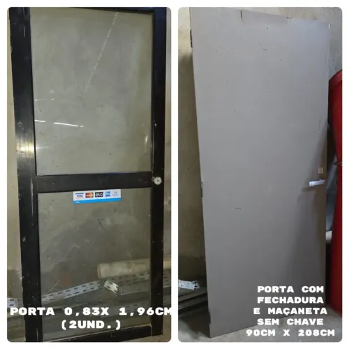 Portas ( vidro e madeira )