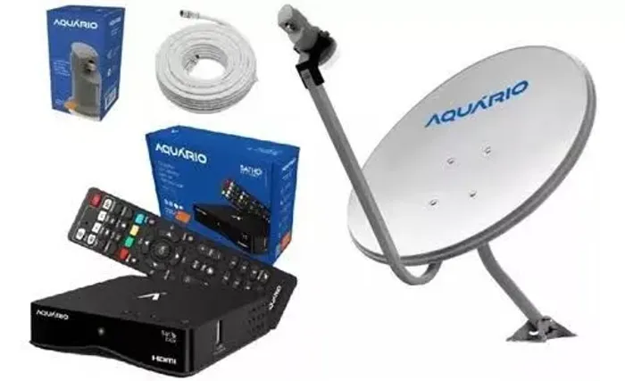 Kit Antena Parabólica Digital Aquário