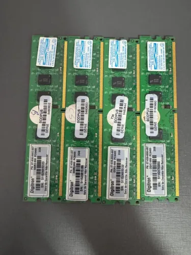 Memória RAM DDR2 2GB Digitron Scopus - 4x (valor negociável)