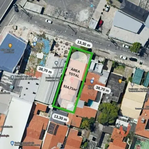 Terreno à venda, 514 m² por R$ 1.600.000,00 - Cocó - Fortaleza/CE