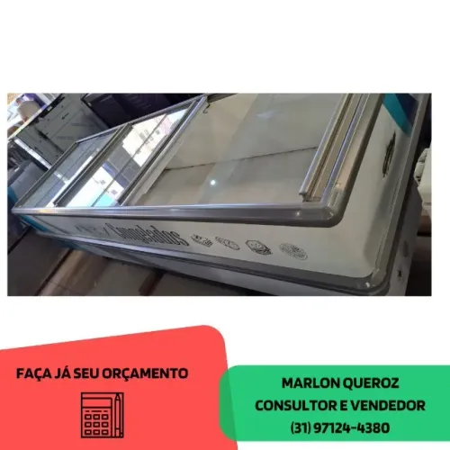 Ilha de Congelados Branca Polar 220v 2m