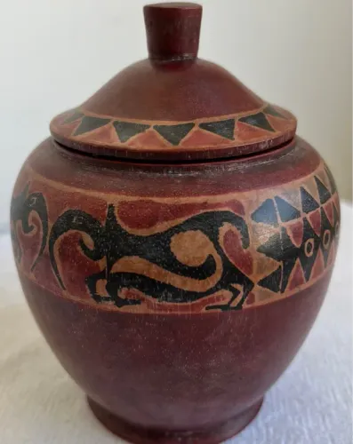 Pote Decorativo de Madeira