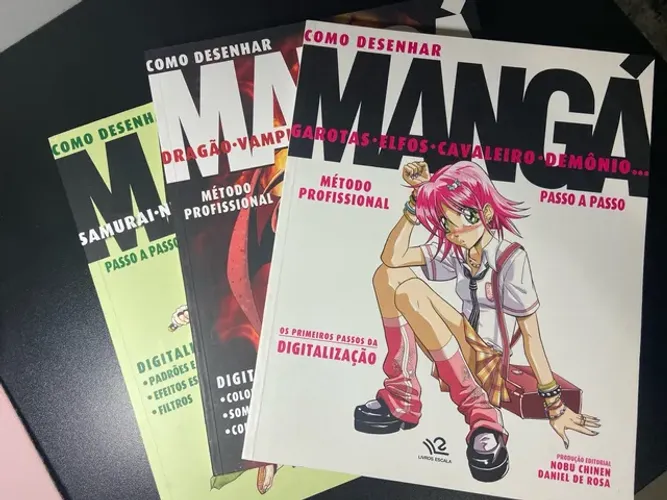 3 Livros como desenhar mangá