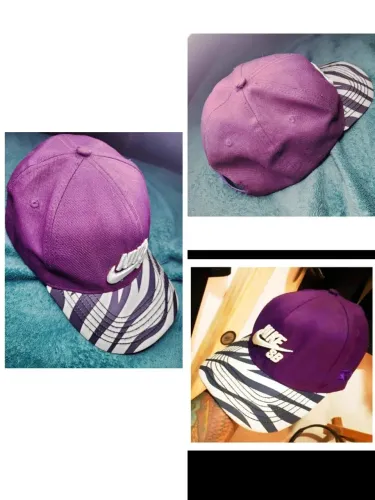 Boné Nike SB Roxo com Aba Estampada