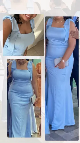 Vestido longo - Azul Serenity