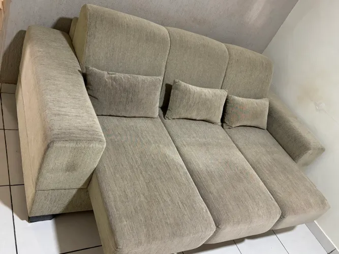 Sofá de 3 e 2 lugares retrátil 