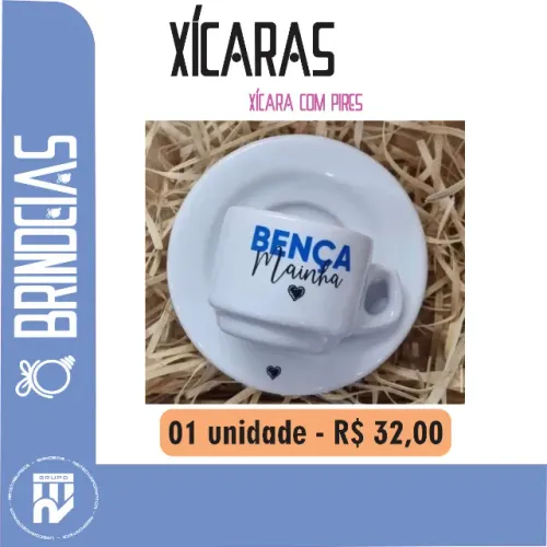 Xícara Personalizada com Pires
