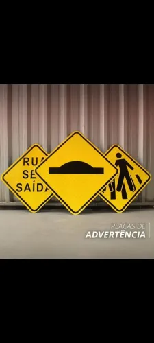 Placas de sinalização