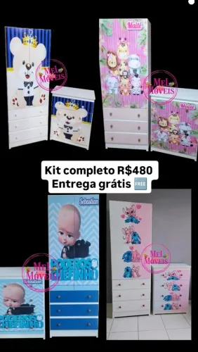 Kit completo de armários infantis com entrega grátis!