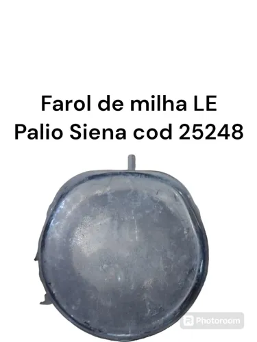 Farol De Milha Lado Esquerdo Fiat Palio Siena Cod 25248
