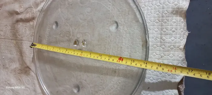 Prato de vidro para microondas 18cm, valor unitario