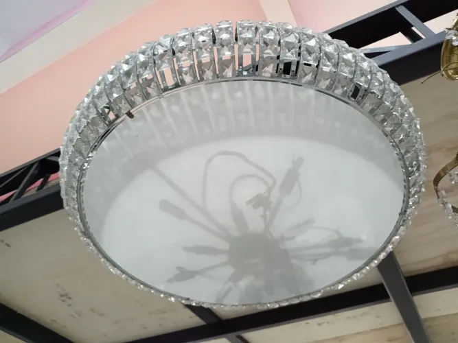 Lustre Suspenso em Cristal e Vidro