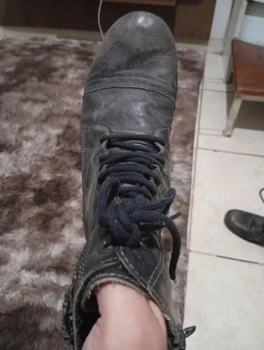 Coturno couro legítimo Sonho dos Pés Tam 39