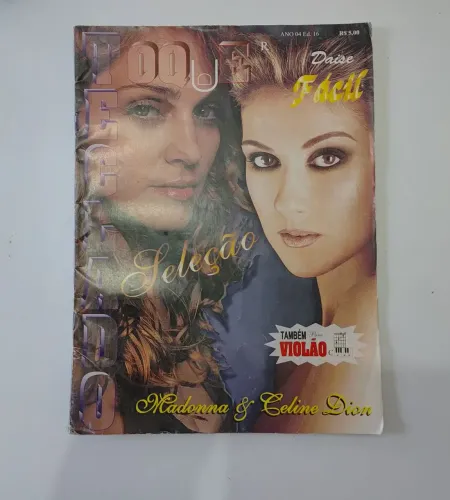 Revista Toque teclado Fácil Ed.16 Seleção Madonna & Celine Dion