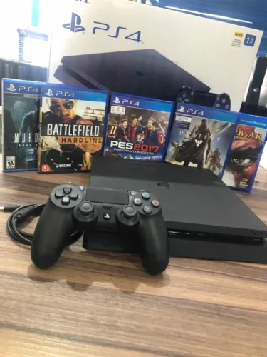 Playstation 4 Slim destravado varios jogos incluso jogue de graça  JCGames loja fisica !!!