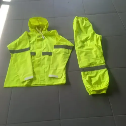 conjunto jaqueta calça impermeavel amarelo neon da nevon