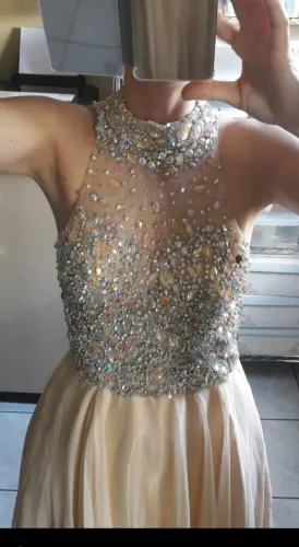 Vestido de Festa pedraria - Tam P / 38