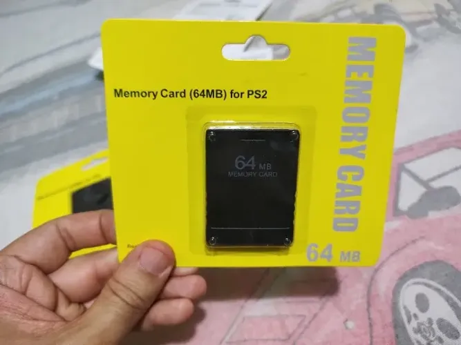 Memory card ps2 64 mb novo lacrado