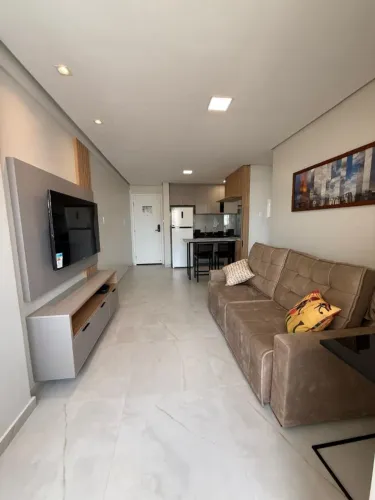 Flat  para diárias (R$ 500)  no Number One na Ponta D'Areia 1 quarto mobiliado 