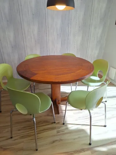 mesa de jantar de redonda de demolição