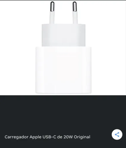 Carregador apple original base e cabo incluso.
