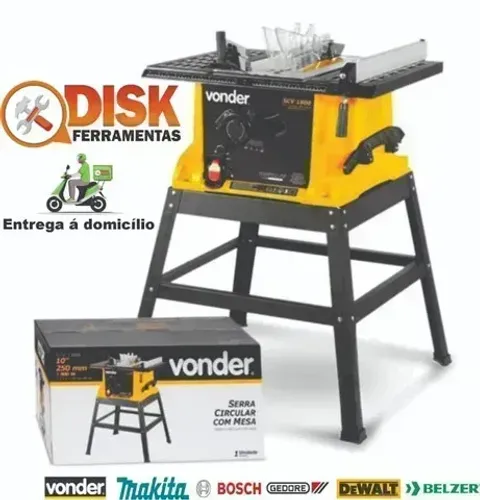 Serra circular com mesa, 10", 1.800 W SCV 1800, vonder