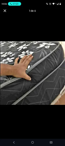Cama de casal de 12cm