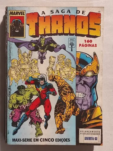 A Saga de Thanos - Minissérie Completa - Formatinho - Editora Abril