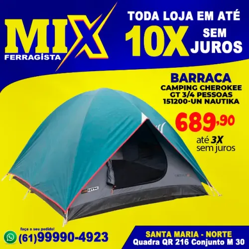 Barraca Camping Cherokee GT 3/4 Pessoas 151200-UN NAUTIKA