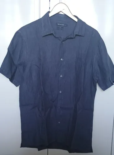 Camisa manga curta de linho VR
