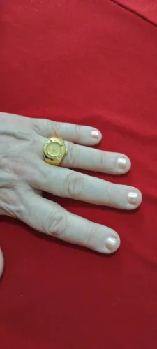 Anel/Relógio, OPORTUNIDADE Dourado. Lindíssimo, Raríssimo.