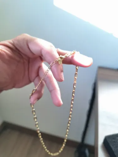 Corrente cartier banhado a ouro 