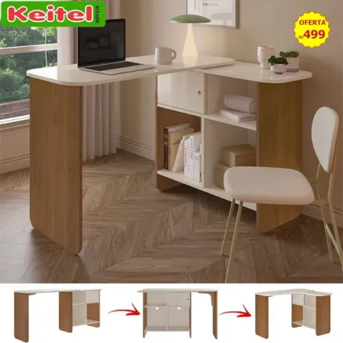 Escrivaninha Nomad Cor Off White / Cinamomo