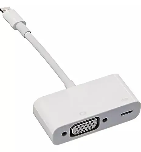  Adaptador Lightning Para Vga  Para iPhone E iPad Original 